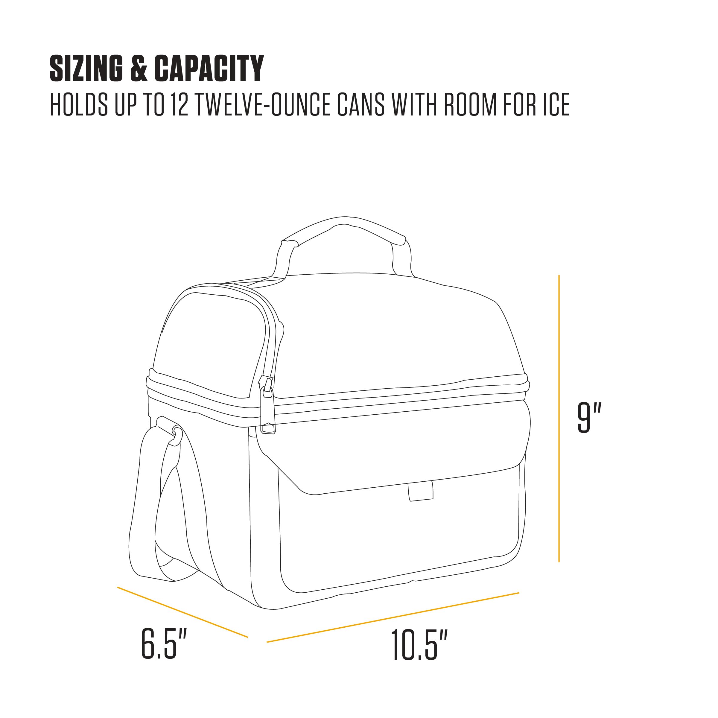 Carhartt 12 Can Two Compartment Lunch Box | Durable, Fully-Insulated Lunch Bag for Women & Men, Large Lunchbox (Gravel) - Image 5