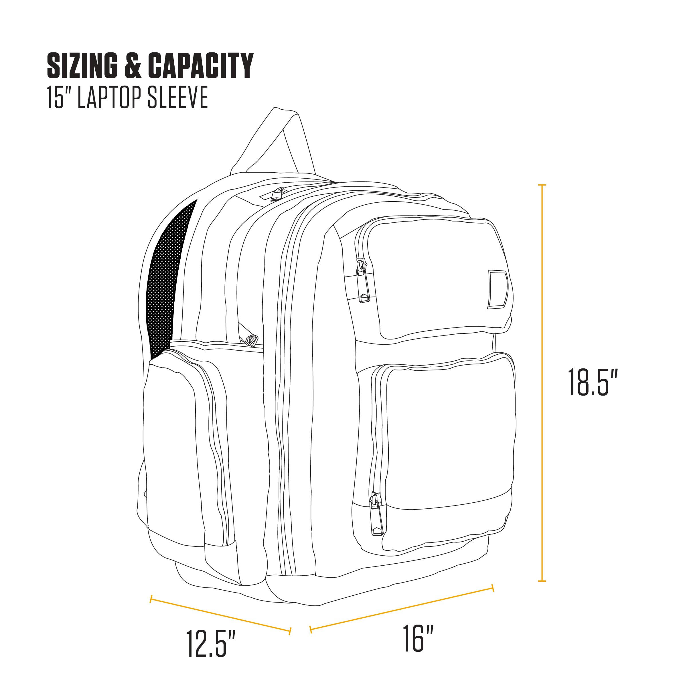 Carhartt 28L Dual-Compartment Backpack, Durable Pack with Laptop Sleeve and Duravax Abrasion Resistant Base, Navy - Image 5