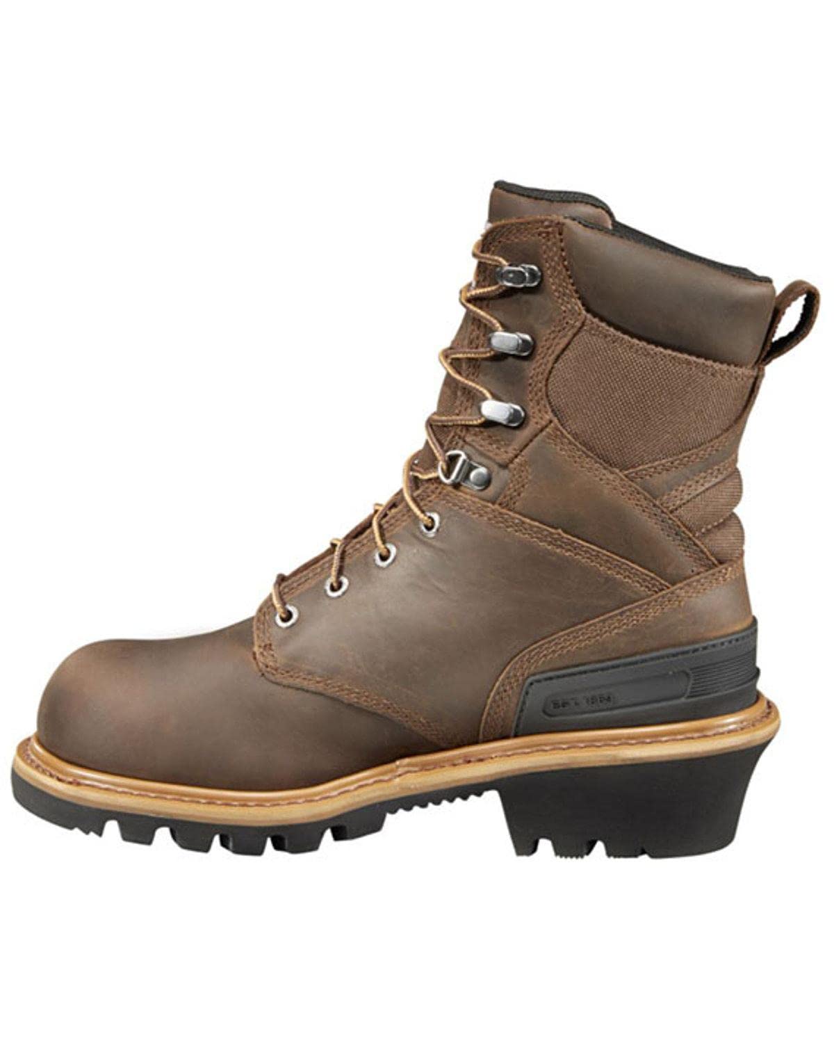 Carhartt 8” Waterproof Leather Logger Boot – Composite Toe Work Boots for Men with Goodyear Welt, Slip-Resistant Outsole, EH Rated - Image 3