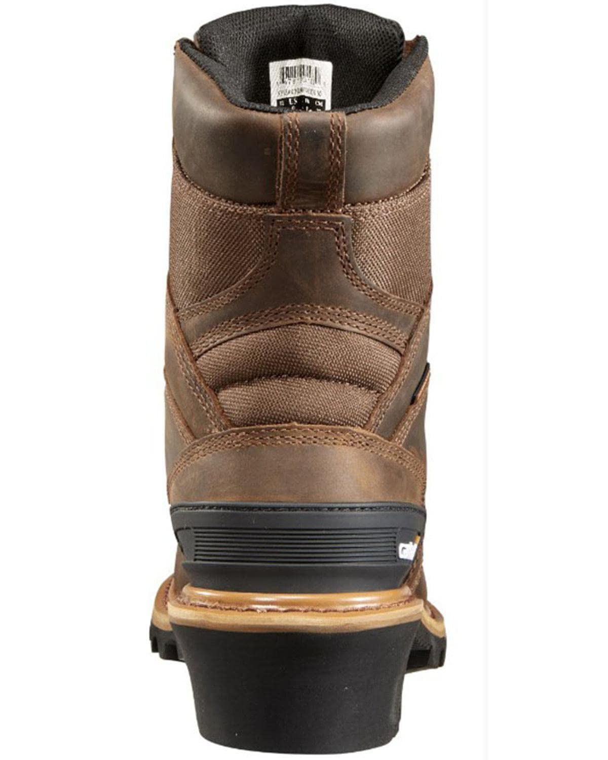 Carhartt 8” Waterproof Leather Logger Boot – Composite Toe Work Boots for Men with Goodyear Welt, Slip-Resistant Outsole, EH Rated - Image 4