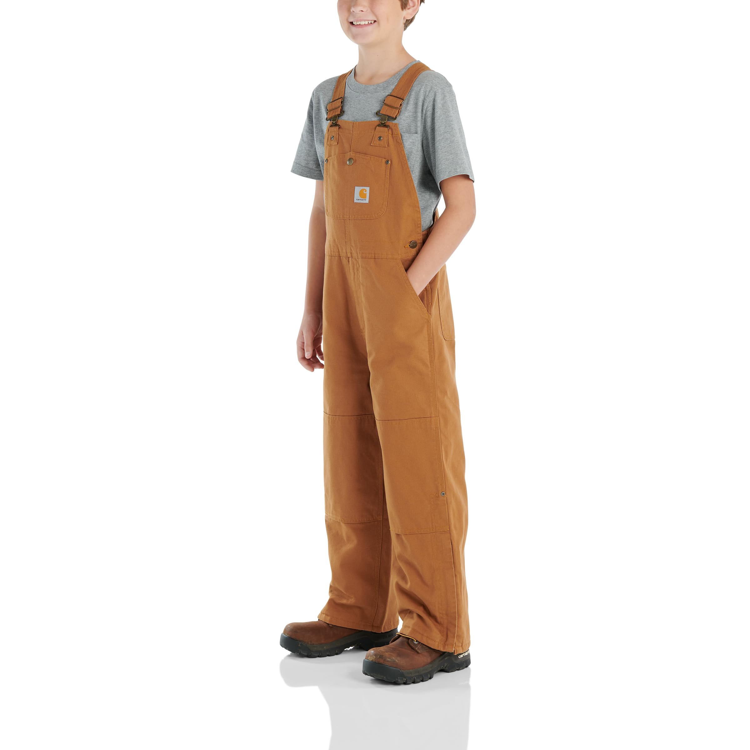 Carhartt Boys' Duck Bib Quilt Lined Overall - Image 3
