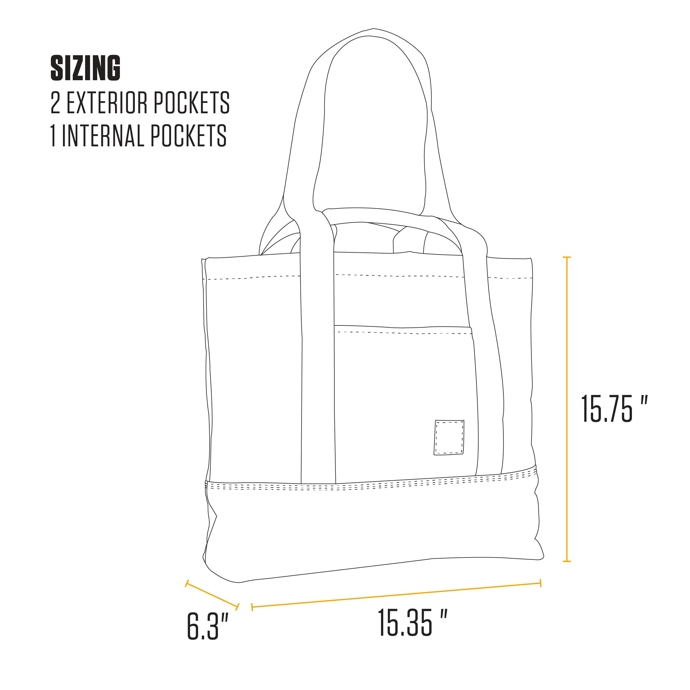 Carhartt Classic Vertical Open Tote Bag, Durable Water Repellent Material W/Hand and Shoulder Straps - Image 5