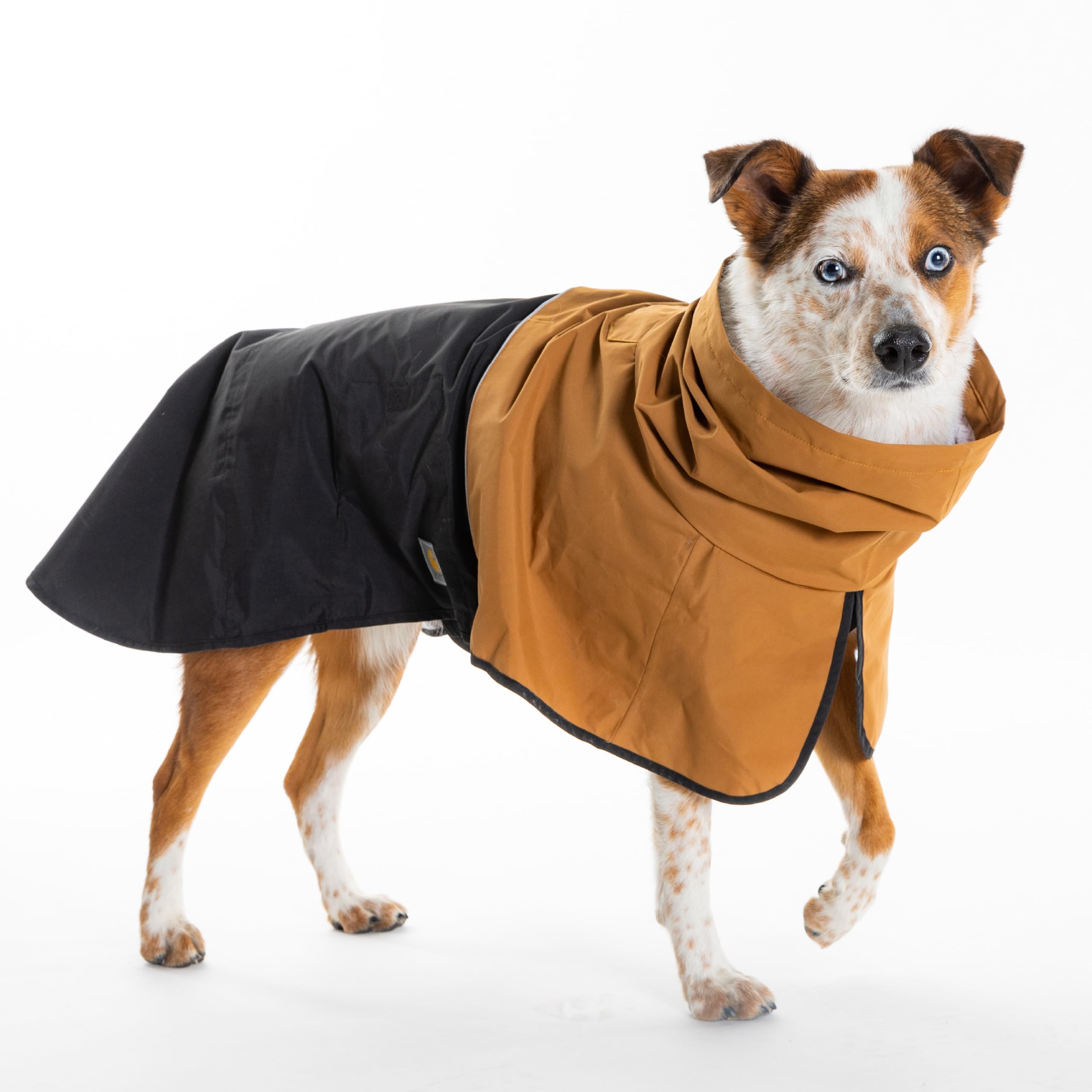 Carhartt Durable Dog Rain Jacket W/Waterproof Storm Defender Material and Adjustable Straps, Carhartt Brown/Black, Large - Image 5