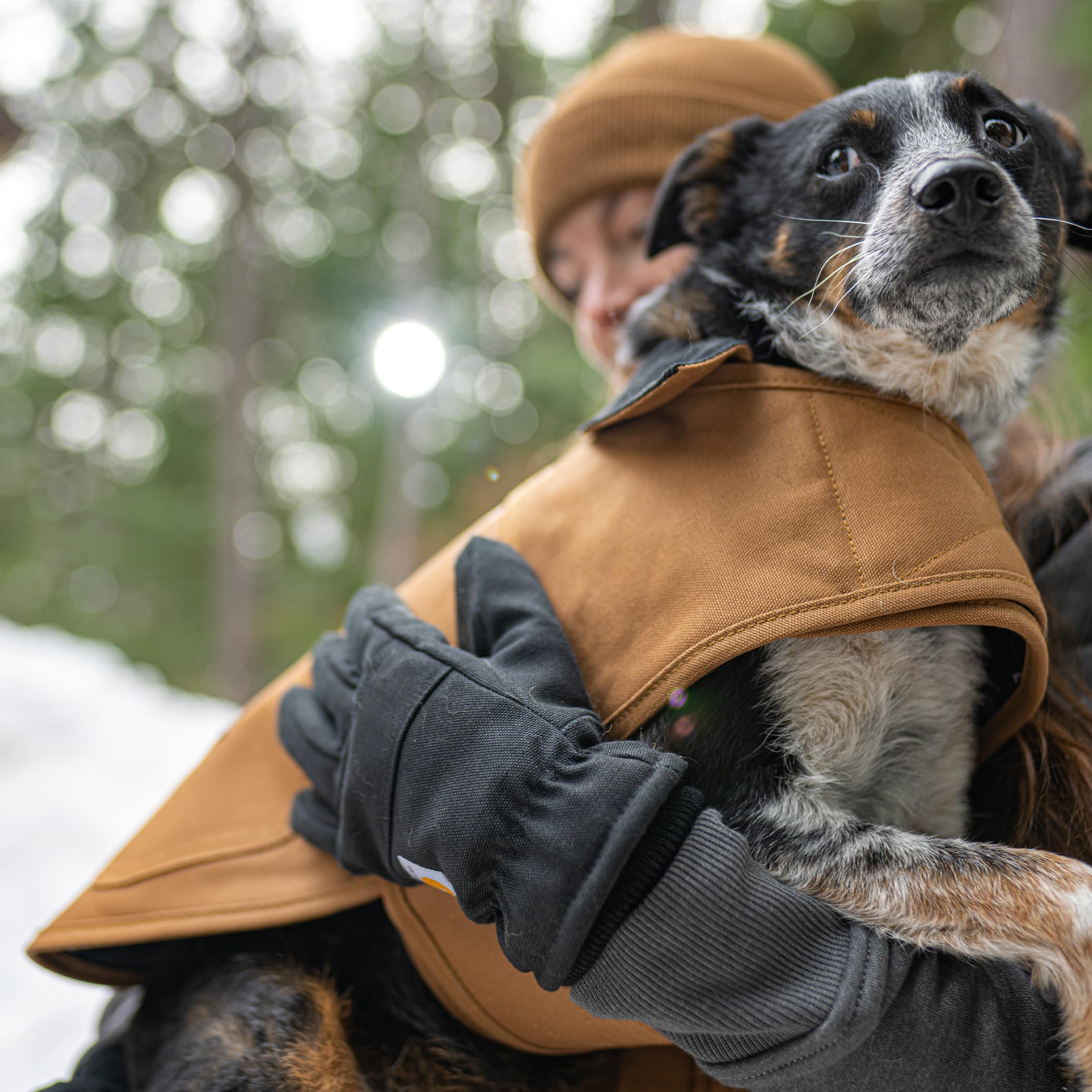 Carhartt Firm Duck Dog Chore Coat, Insulated Weather Resistant Jacket for Cold and Windy Conditions, Black, Large - Image 5