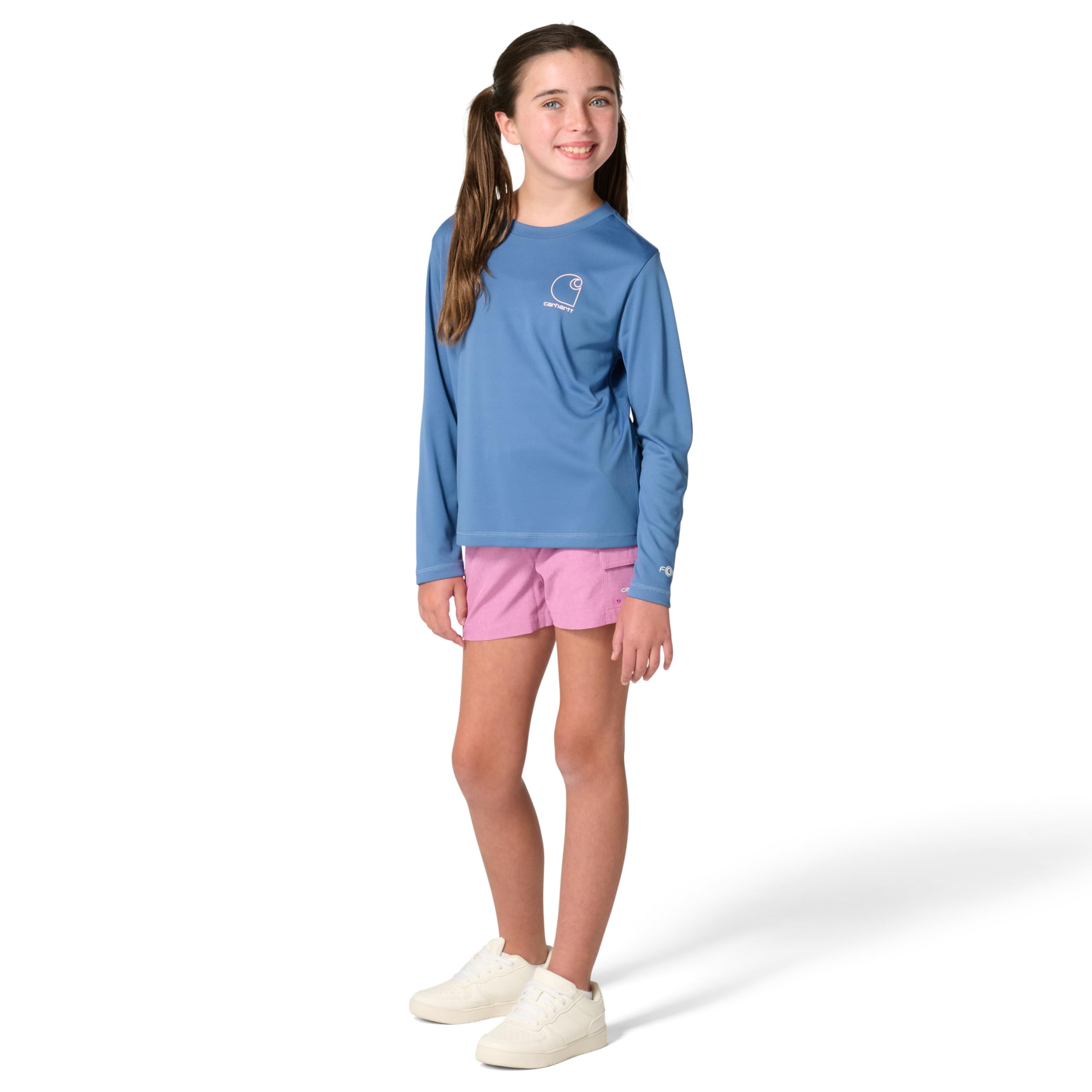 Carhartt Girls Teen and Young Women's Long Sleeve Force Sun Defender T-Shirt - Image 4