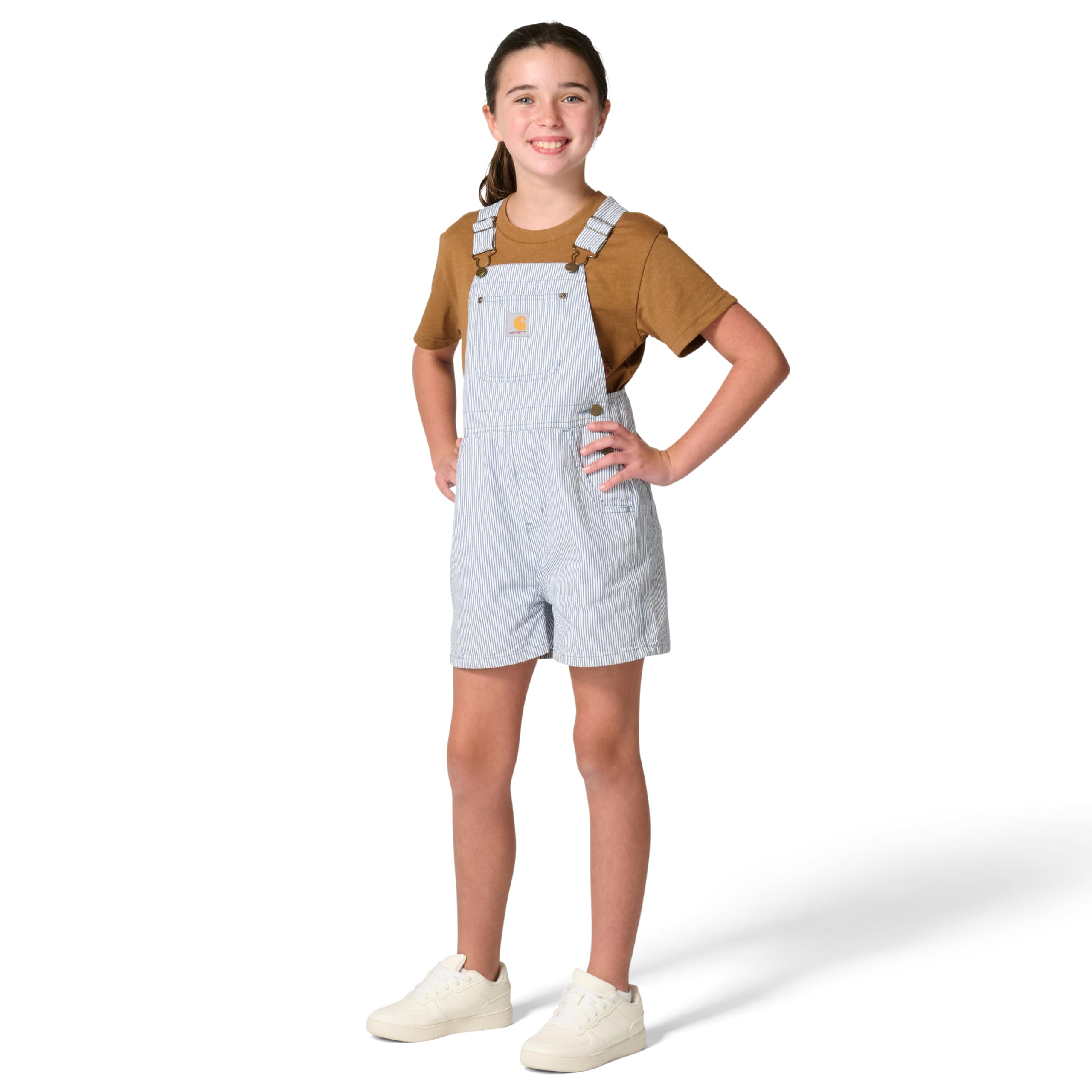 Carhartt Girls' Twill Stripe Shortall - Image 4