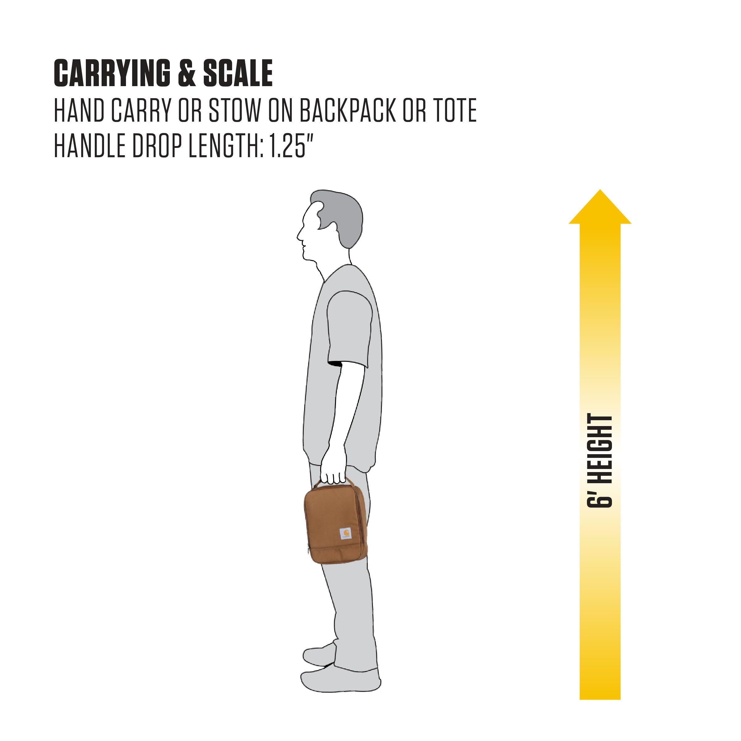 Carhartt Insulated Lunch Cooler For Men and Women, Fully Insulated Lunch Pale for Everyday Use, Rose Tint - Image 6