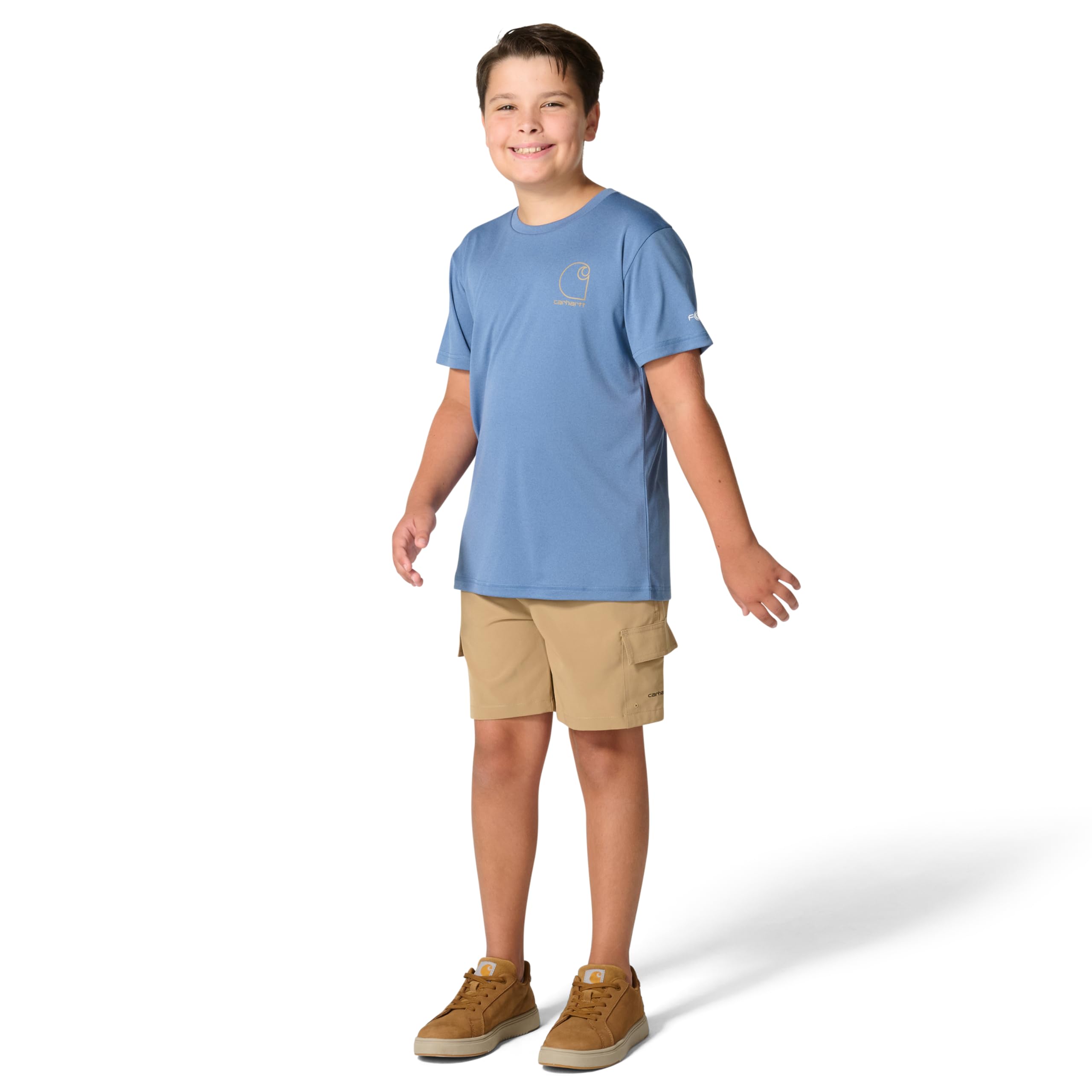 Carhartt Kid's CA6696 Short-Sleeve Force® Sun Defender T-Shirt - Boys - Image 4