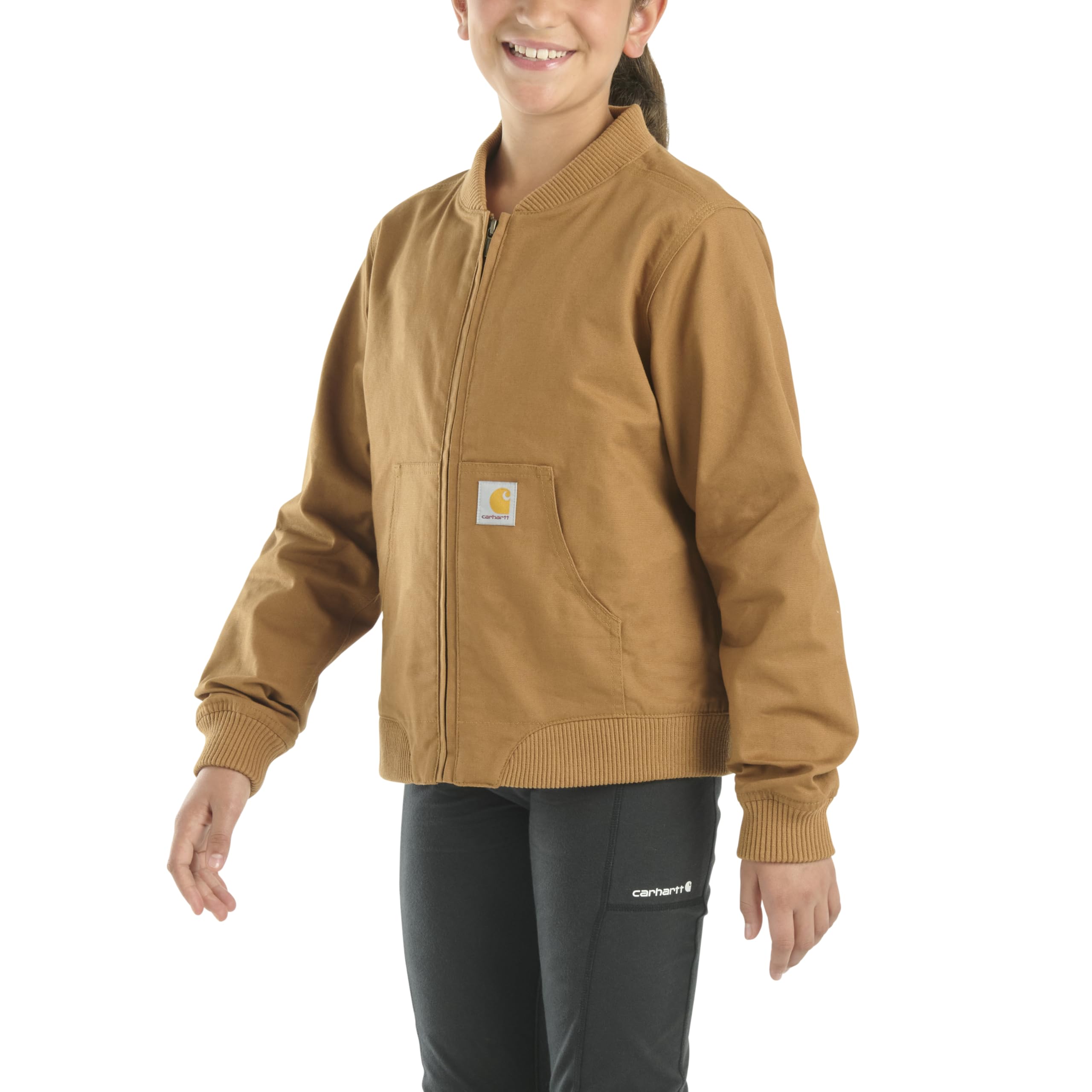Carhartt Kid's CP9579 Rugged Flex Canvas Jacket - Girls - Image 3