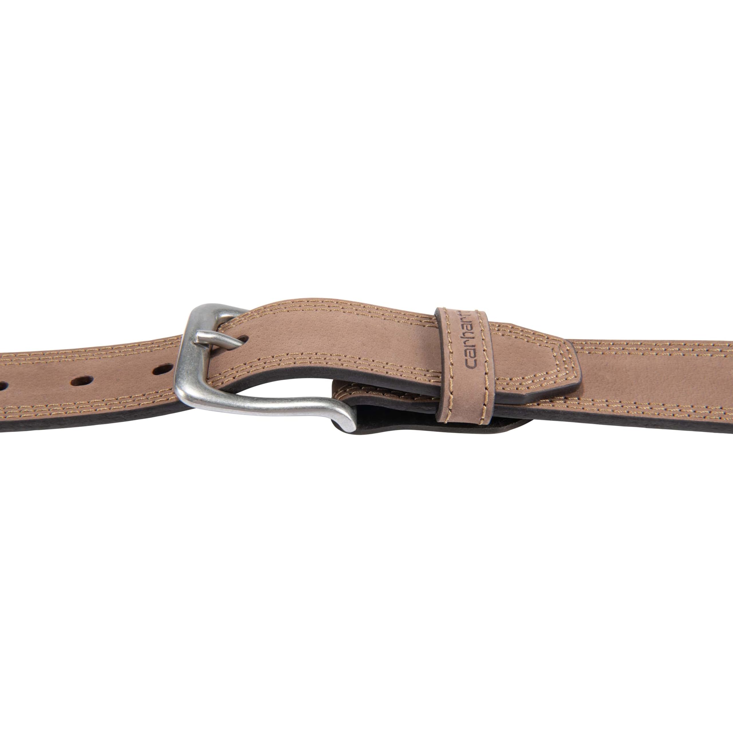 Carhartt Men's Casual Top Grain Saddle Leather Triple Stitch Belt - Image 6