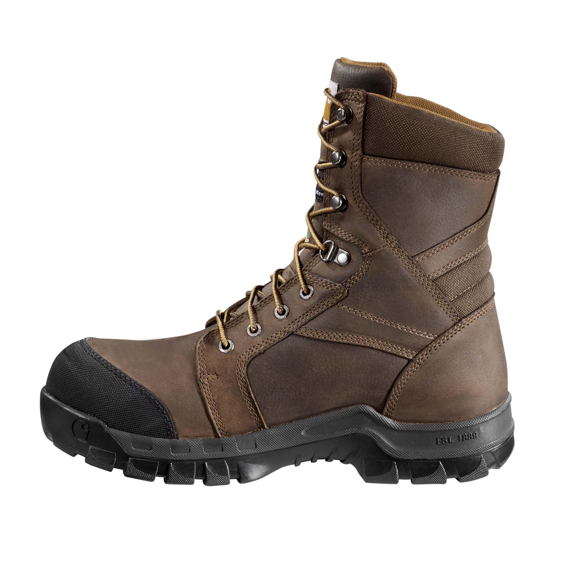 Carhartt Men's CSA 8" Rugged Flex Waterproof Insulated Puncture Resistant Composite Toe Work Boot - Image 3