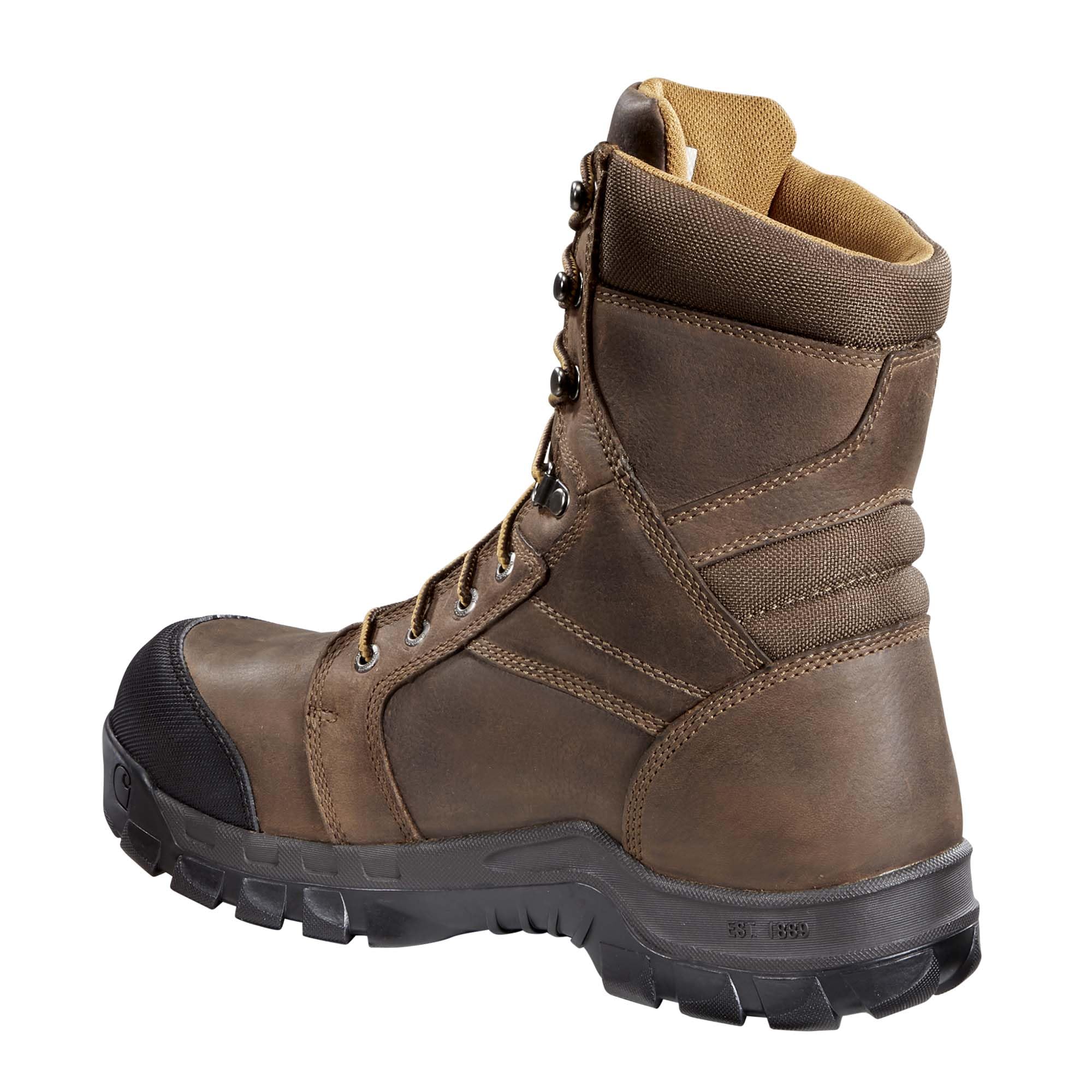 Carhartt Men's CSA 8" Rugged Flex Waterproof Insulated Puncture Resistant Composite Toe Work Boot - Image 4