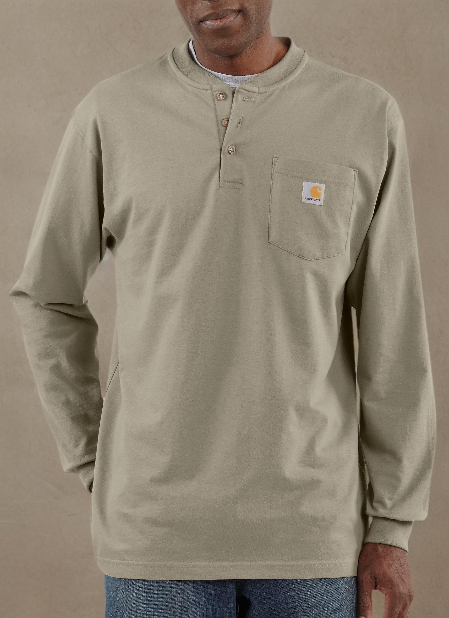 Carhartt Men's Dearborn Loose LS Henley T-Shirt - Image 3