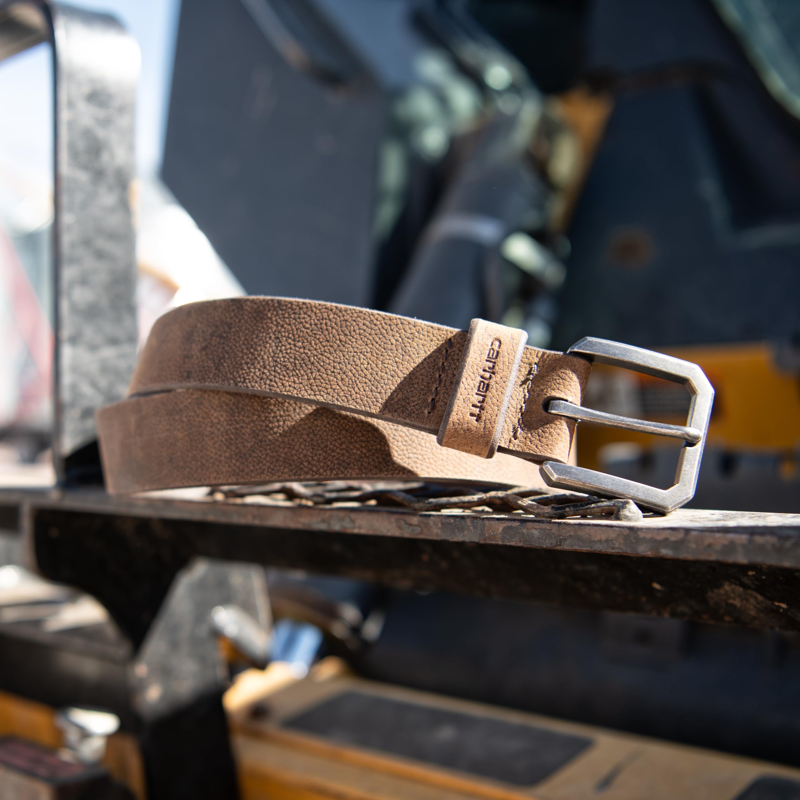 Carhartt Men's Durable Full Grain Saddle Leather Classic Belts, W/Rugged Antique Nickel Hardware - Image 7