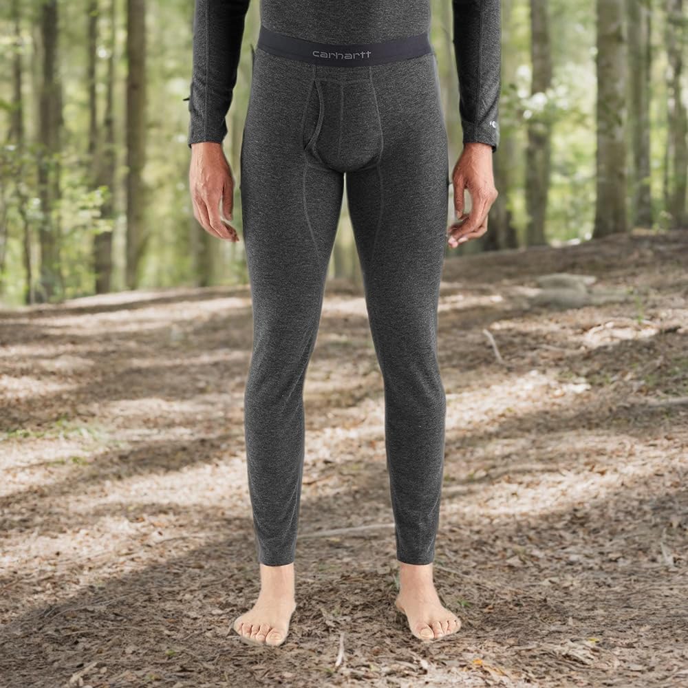 Carhartt Men's Force Midweight Synthetic-Merino Wool Blend Base Layer Pant - Image 4