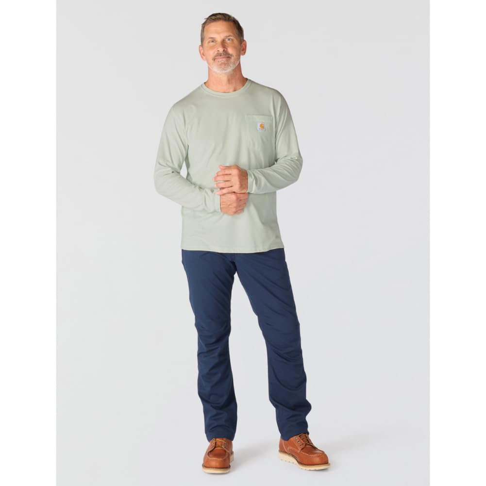 Carhartt Men's Force Relaxed Fit Midweight Long-Sleeve Pocket T-Shirt - Image 3