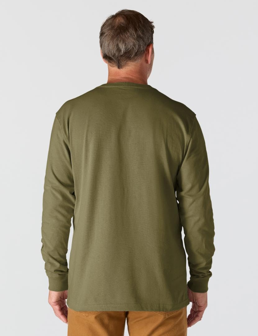 Carhartt Men's Loose Fit Heavyweight Long-sleeve Logo Sleeve Graphic T-shirt - Image 3