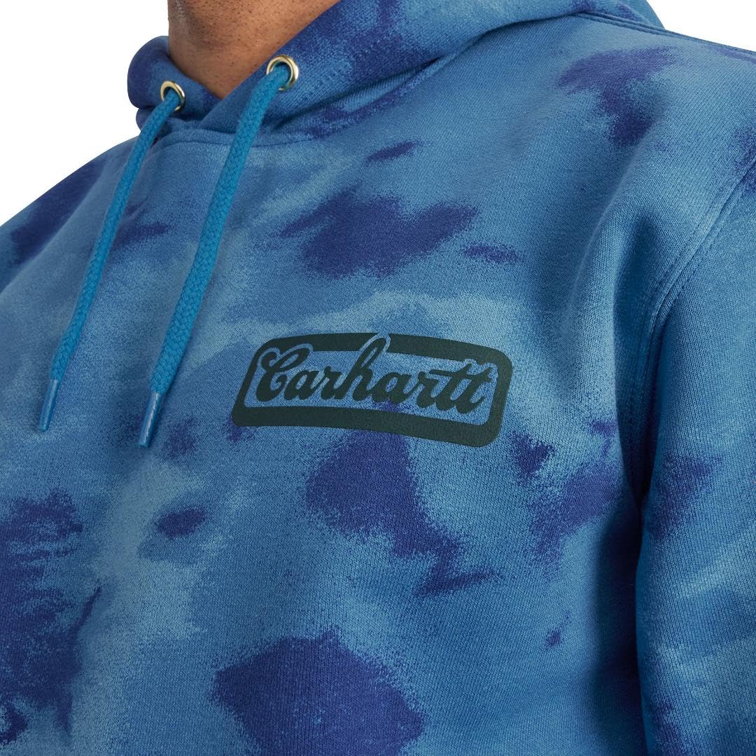 Carhartt Men's Loose Fit Midweight Watercolor Camo Graphic Sweatshirt - Image 3