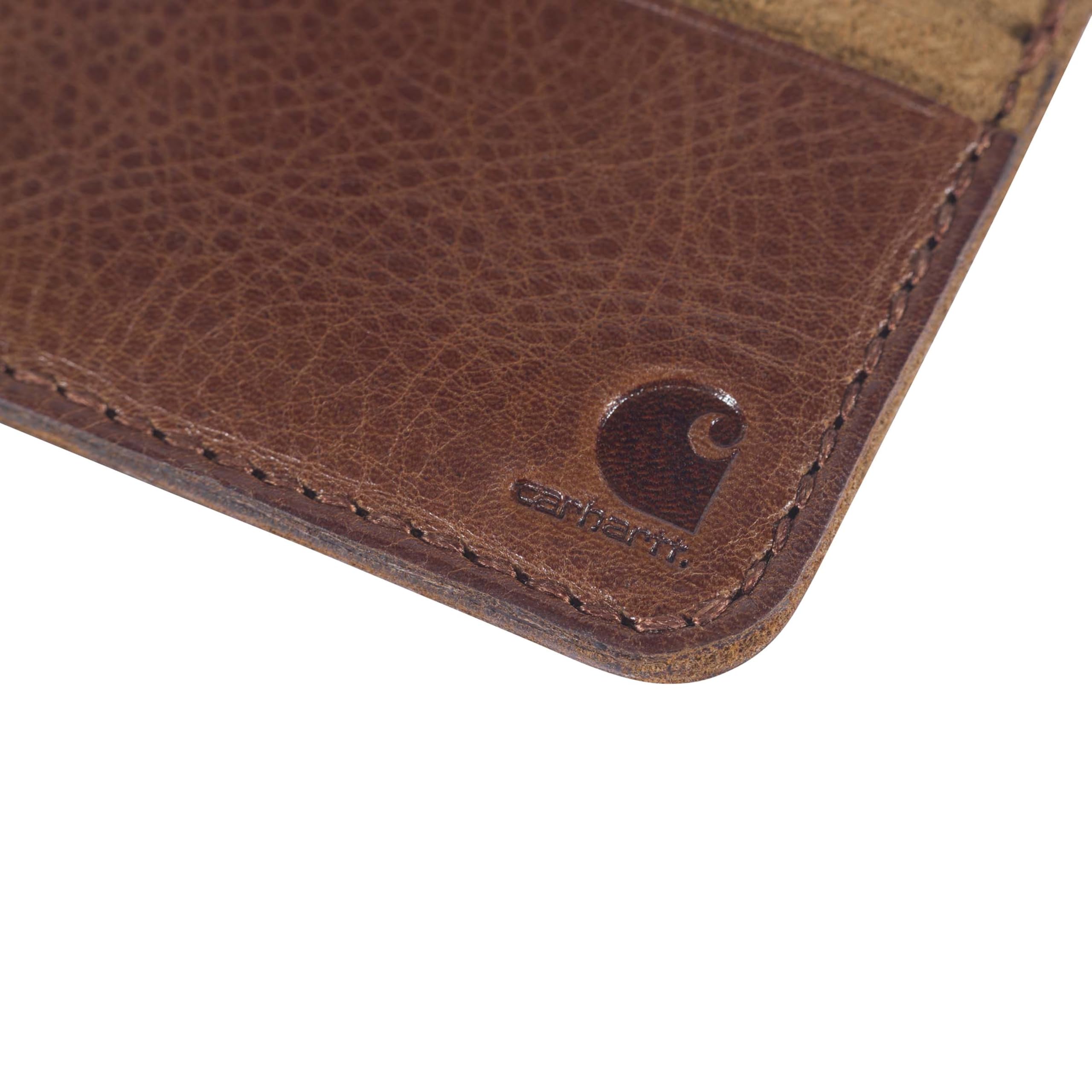 Carhartt Mens Full Grain Patina Leather Wallets, Bifold, and Front Pocket Options - Image 6