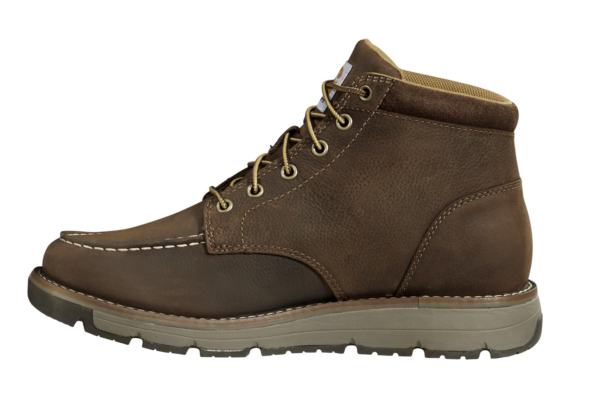 Carhartt Millbrook Moc Toe Boots for Men - 5" Wedge Work Boots, Slip- and EH- Resistant with Oil Tanned Leather, Breathable Membrane and Lightweight EVA Midsole - Image 4