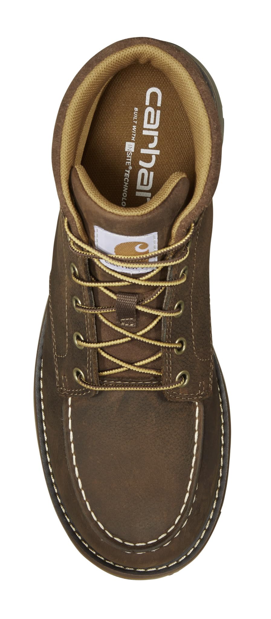 Carhartt Millbrook Moc Toe Boots for Men - 5" Wedge Work Boots, Slip- and EH- Resistant with Oil Tanned Leather, Breathable Membrane and Lightweight EVA Midsole - Image 7