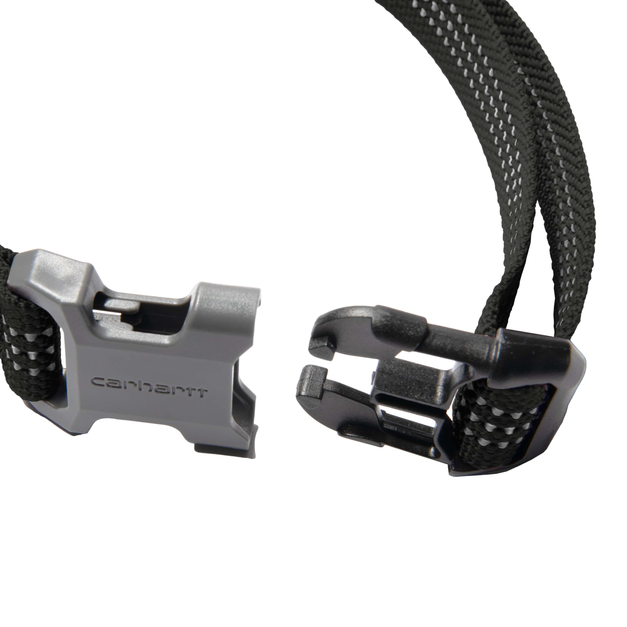 Carhartt Nylon Webbing Dog Collar, Fully Adjustable W/Durable Side Release Buckle and Reflective Stitching, Black, Medium - Image 6