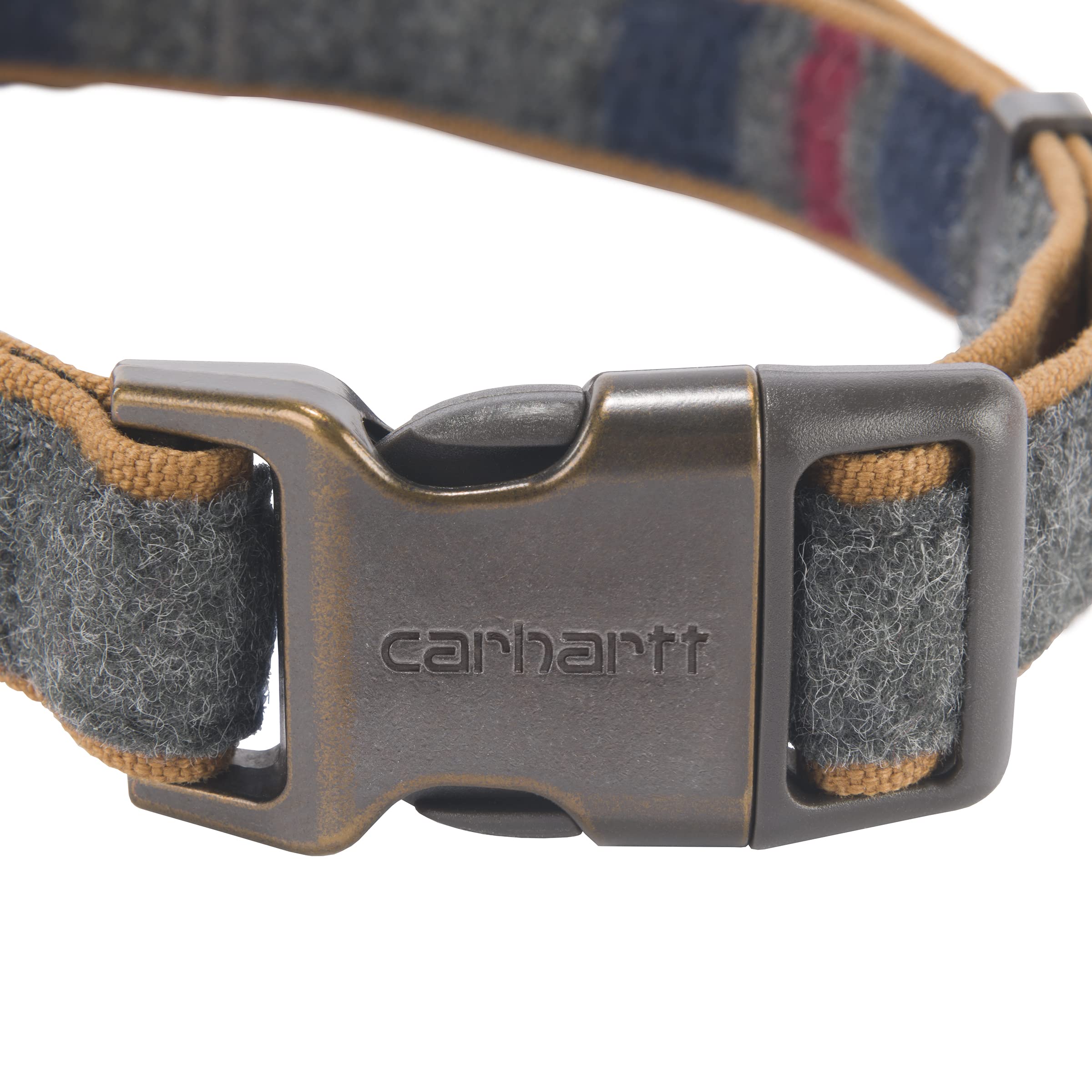 Carhartt Pet Fully Adjustable Webbing Collars for Dogs, Reflective Stitching for Visibility, Blanket Stripe, Medium - Image 3