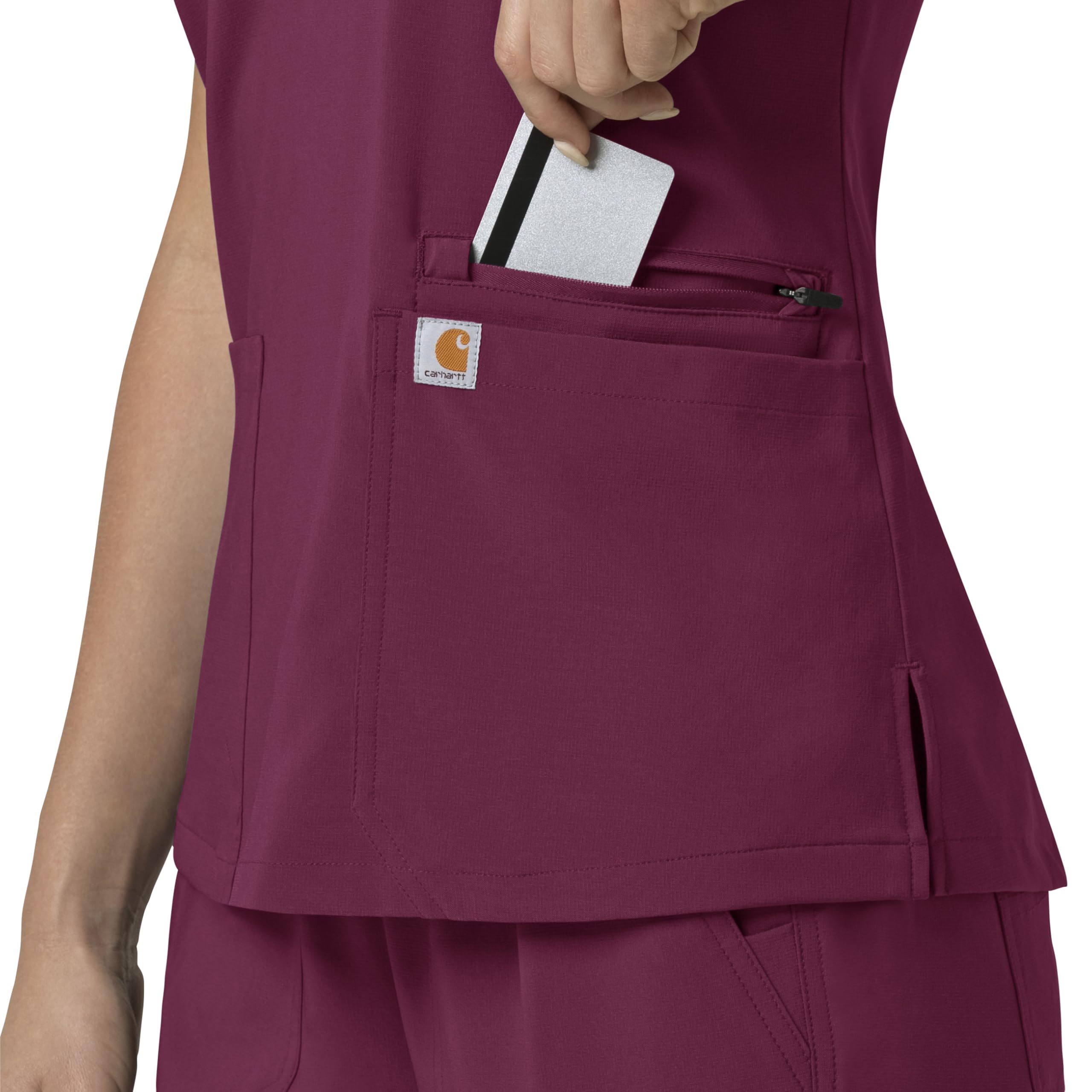Carhartt Scrubs C13210 Women's Force® Cross-Flex Modern Fit Flex Panel - Image 9
