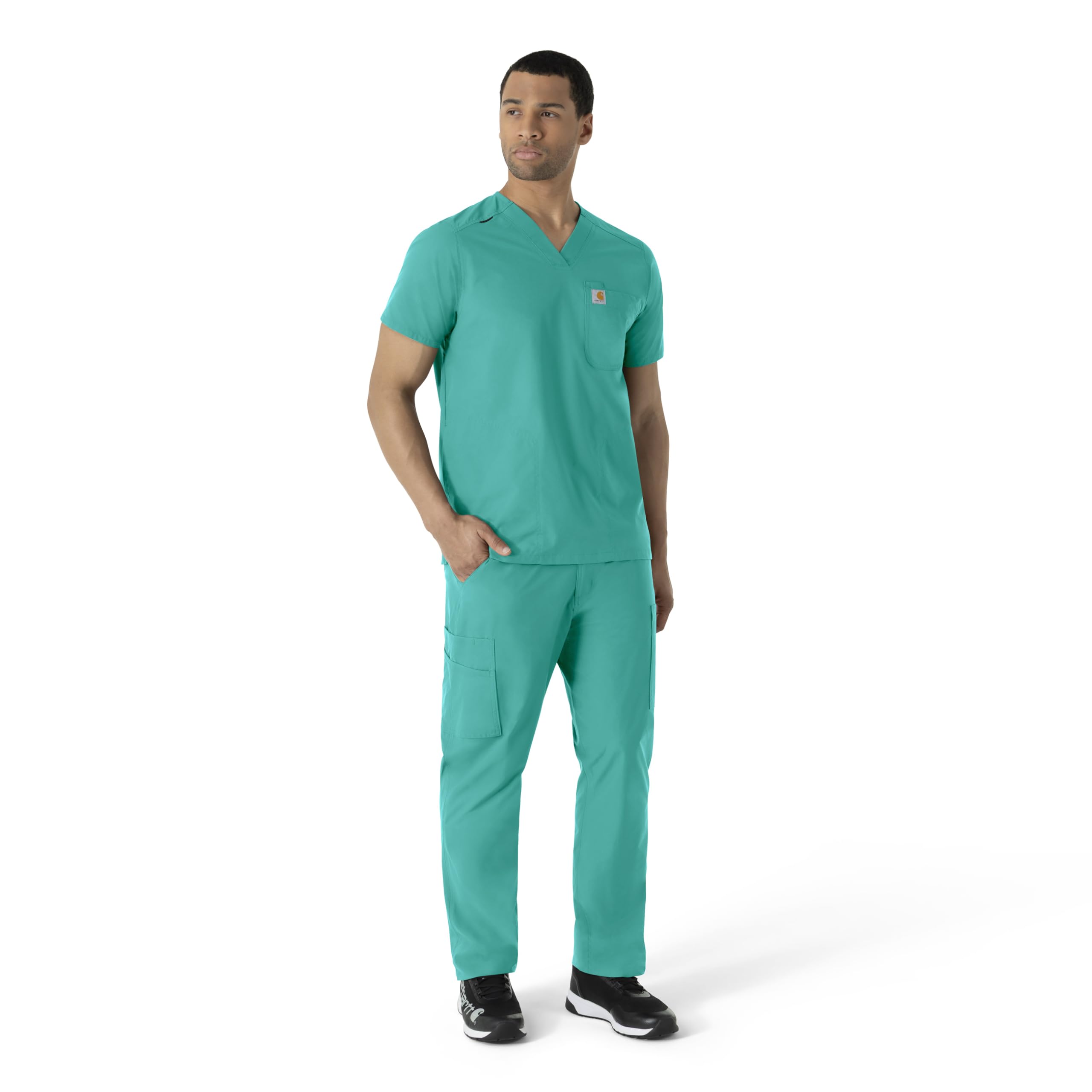 Carhartt Scrubs C16113 Force® Modern Fit V-Neck Top - Image 4