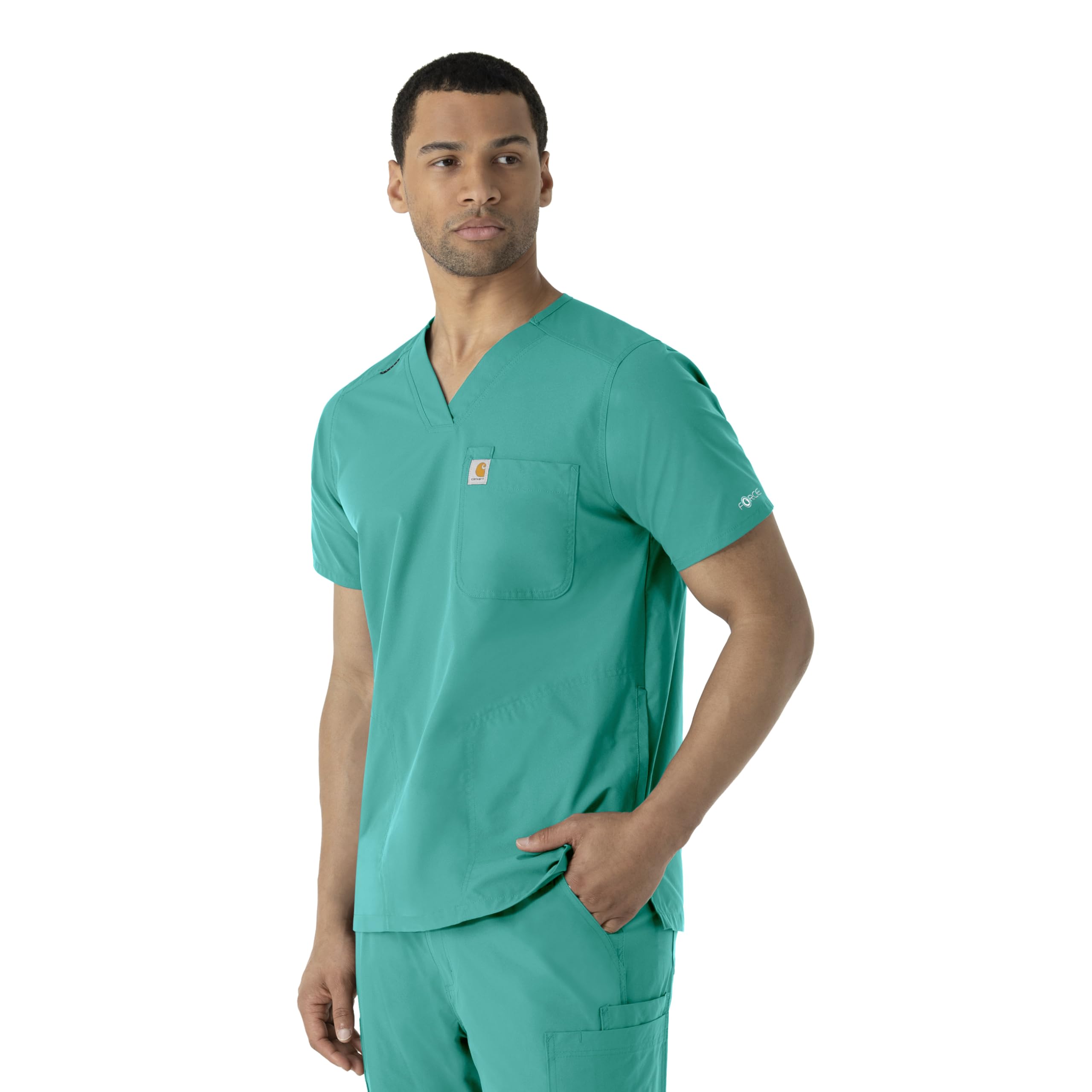 Carhartt Scrubs C16113 Force® Modern Fit V-Neck Top - Image 5