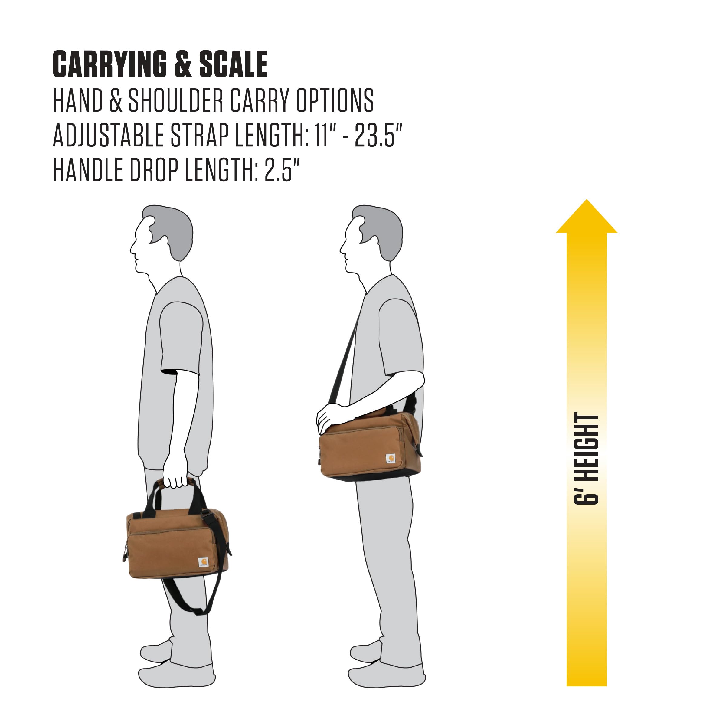 Carhartt Thick Foam Fully Insulated Cold Front Coolers, Premium Ice Retention, Durable Water Resistant Material W/Front Zippered Pocket - Image 7