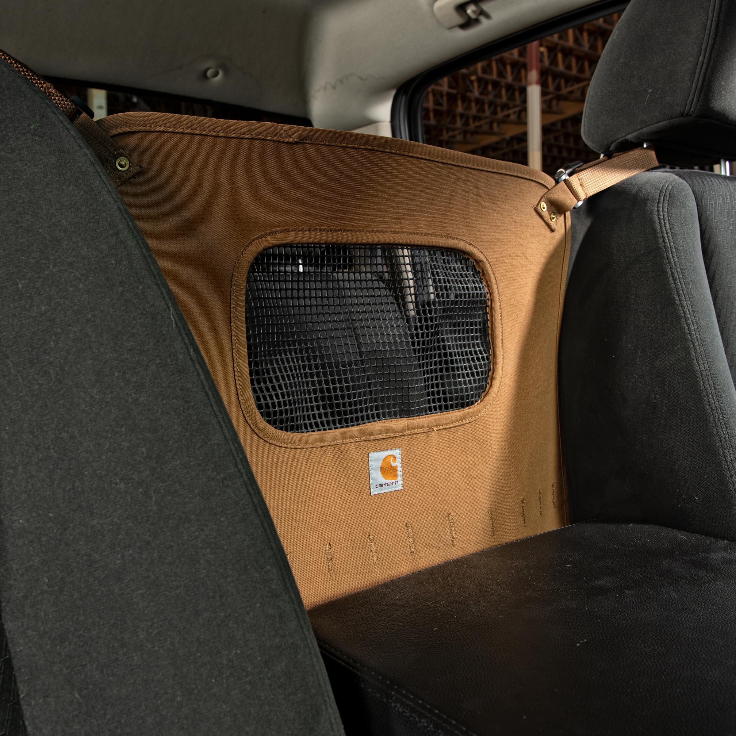 Carhartt Universal Nylon Duck Pet Barrier, Durable Pet Barrier with Rain Defender Durable Water Repellent, Black - Image 6