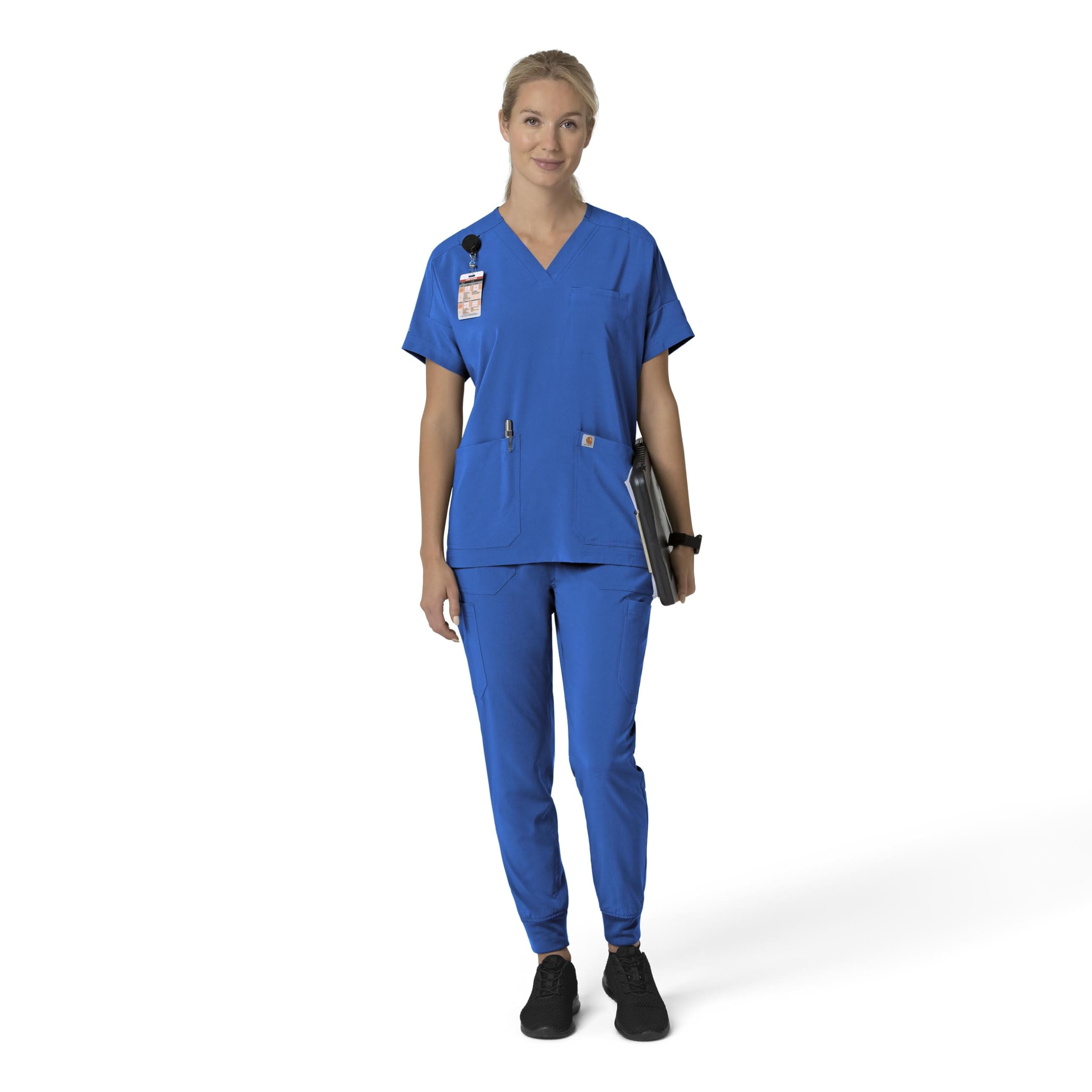 Carhartt Women's Force Cross-Flex Modern Fit Cargo Jogger Scrub Pants - Image 4