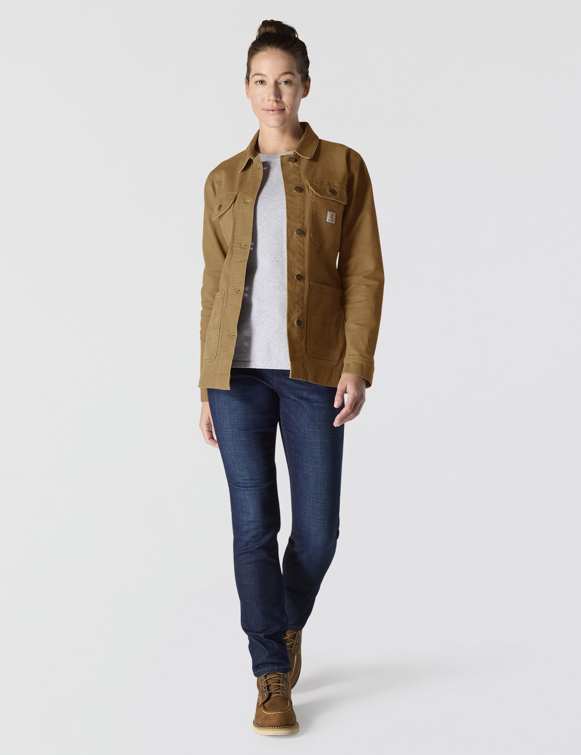 Carhartt Women's Iconic Stretch Duck Chore Coat - Image 4