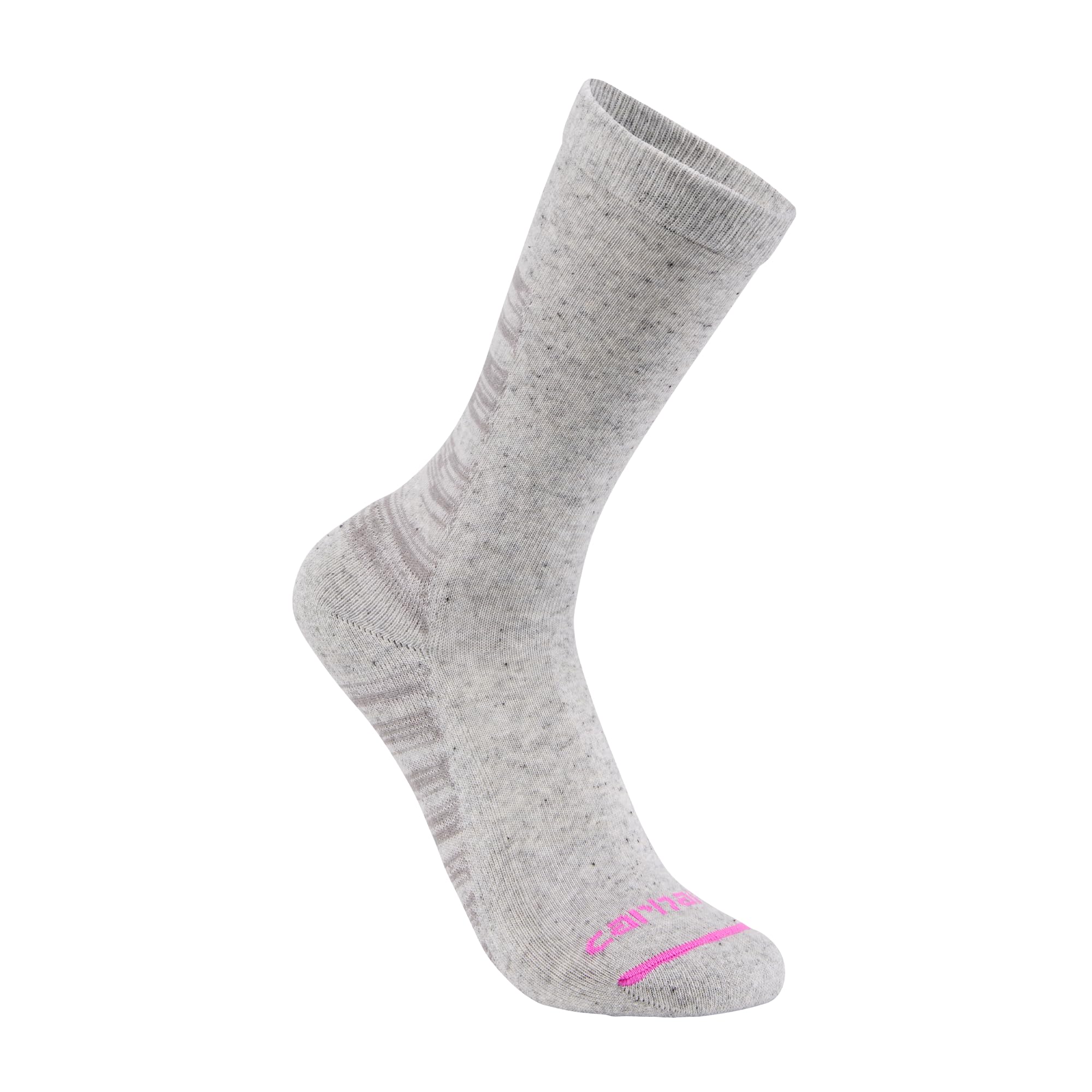 Carhartt Women's Midweight Synthetic-cotton Blend Crew Sock 3 Pack - Image 4