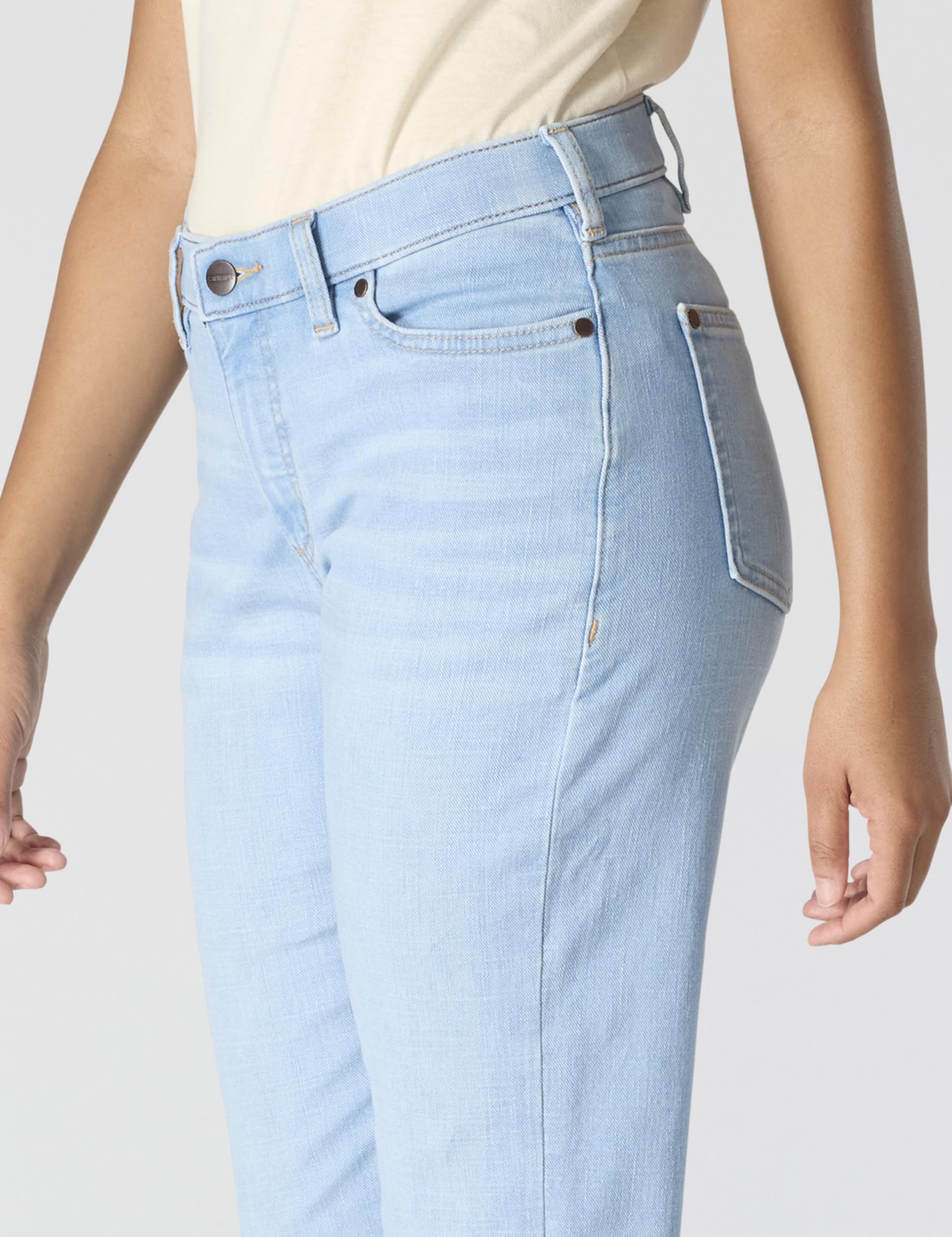 Carhartt Women's The Essential Mid Rise Comfort Jeans - Performance Fit Stretch Denim - Image 5