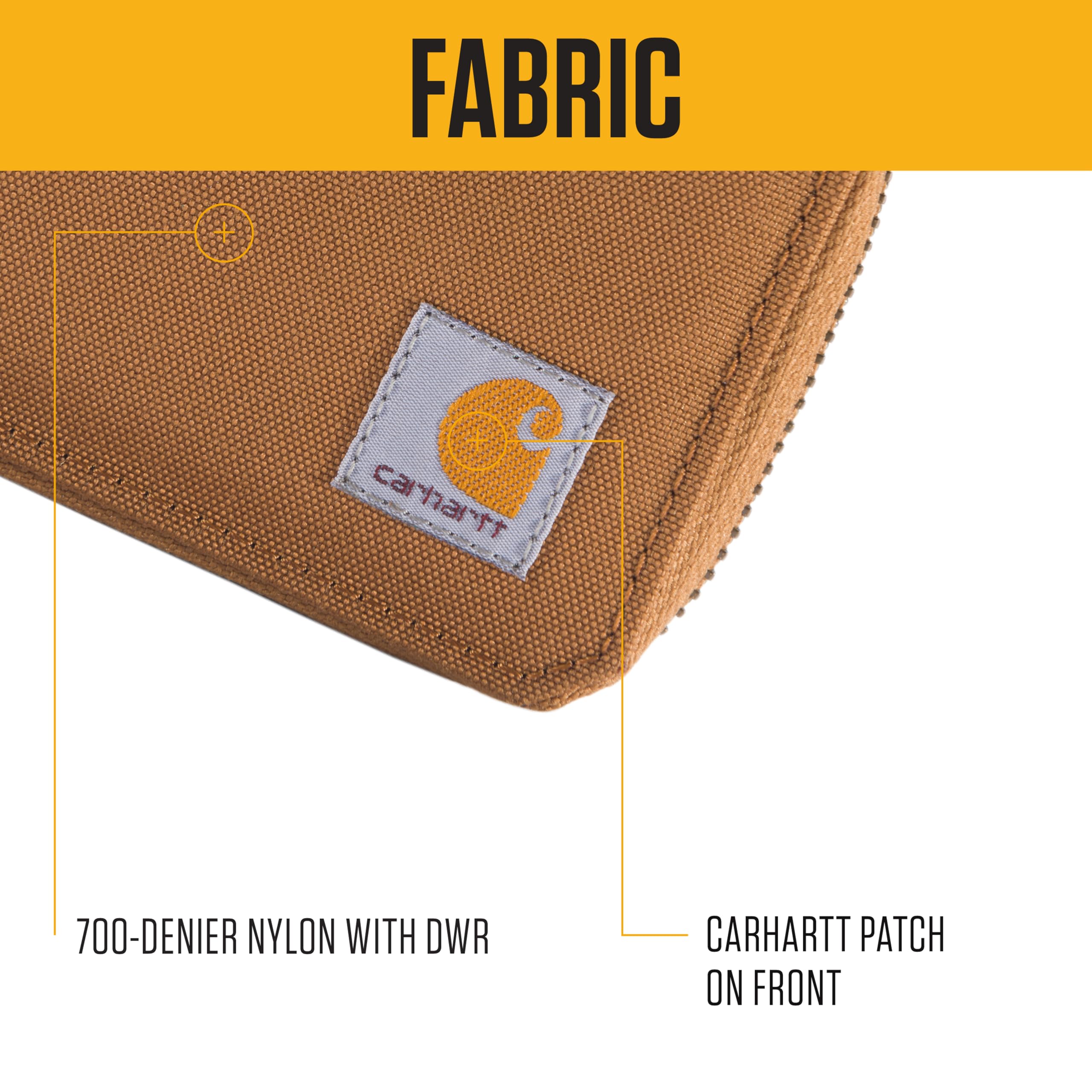 Carhartt Womens 700D Nylon Duck Zippered Wallets, Bifold and Card Keeper Options - Image 3